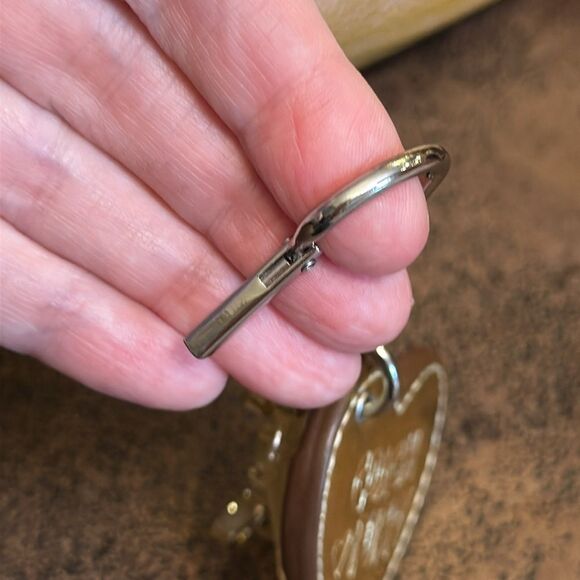 COACH POPPY BAG CHARM GOLDIE GOLDY Y2K HEART SPELLOUT HANGTAG FOB GLITTER GOLD - Picture 13 of 16